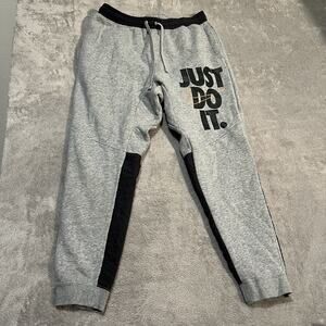 Nike Just Do it Sweatpants Youth XL Grey Black JDI Joggers